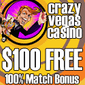Play in Canadian Dollars at Crazy Vegas Casino