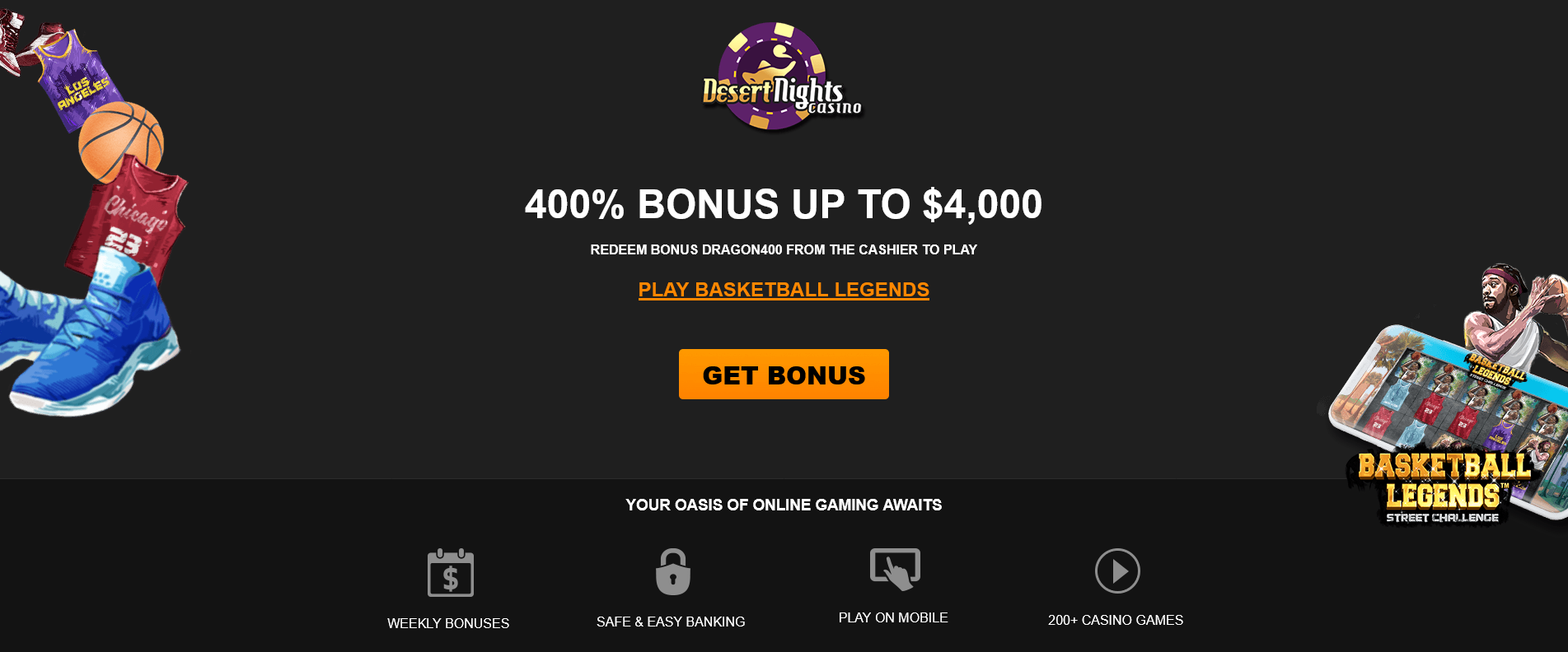 400% BONUS UP TO $4,000