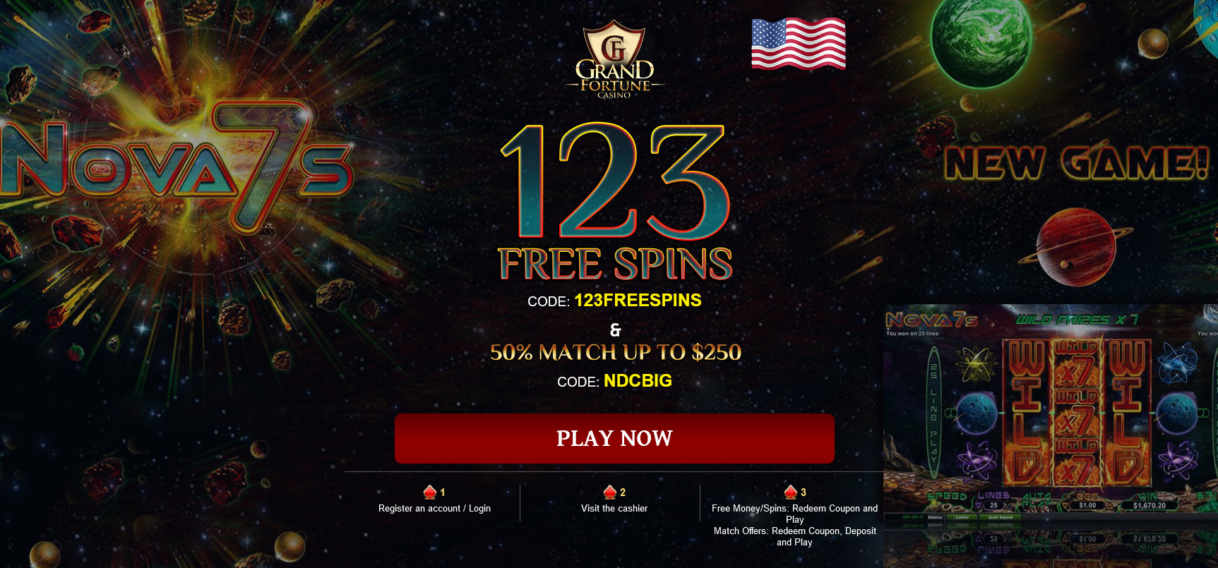 Nova7s | 123 Free Spins
