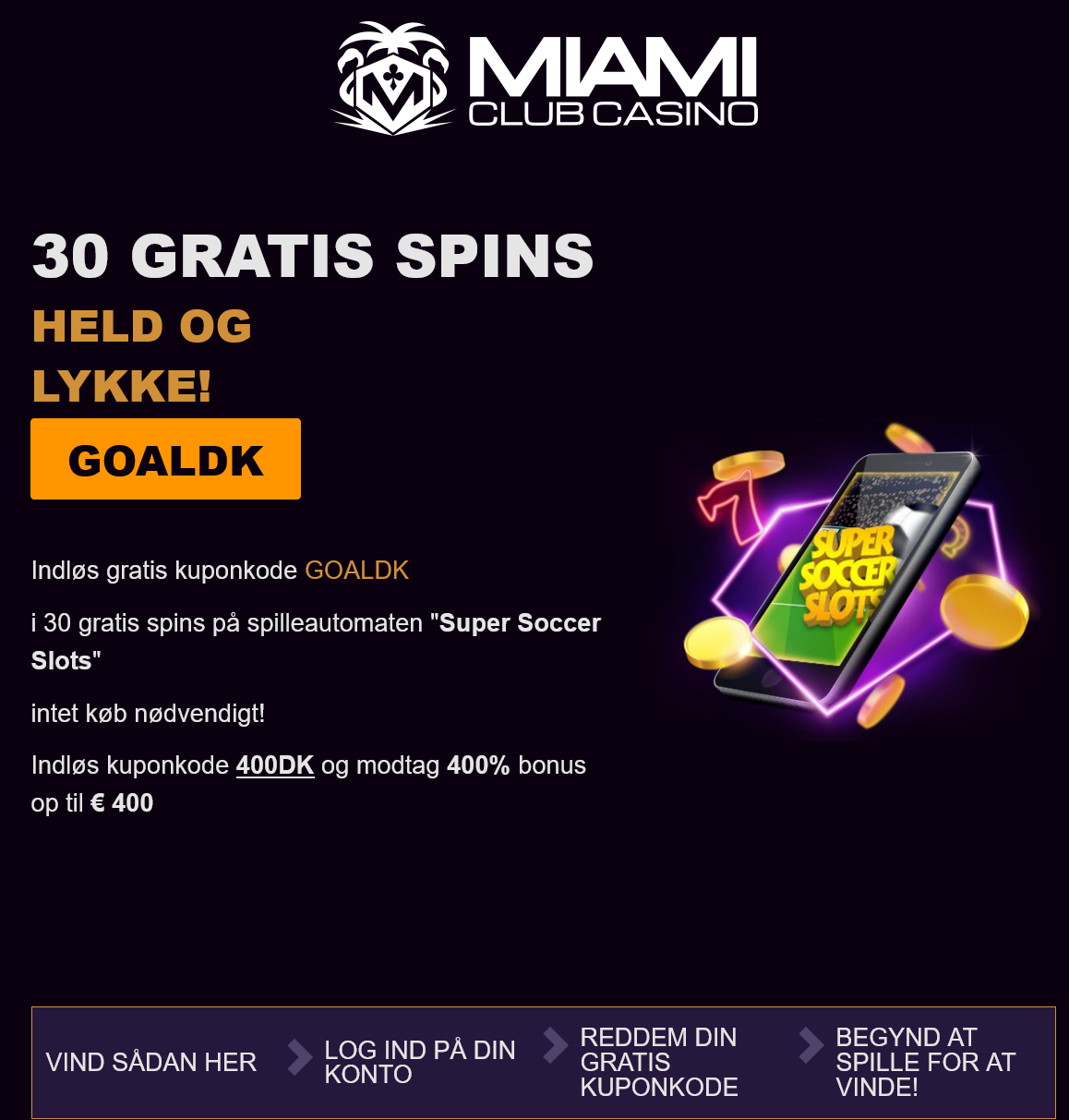 Miami Club 30 Free Spins