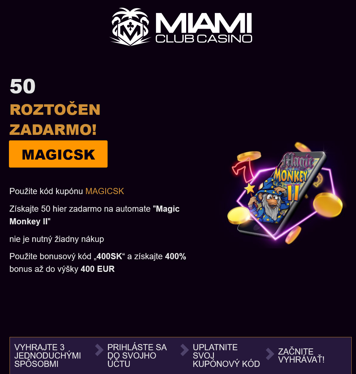 Miami Club 50 Free Spins