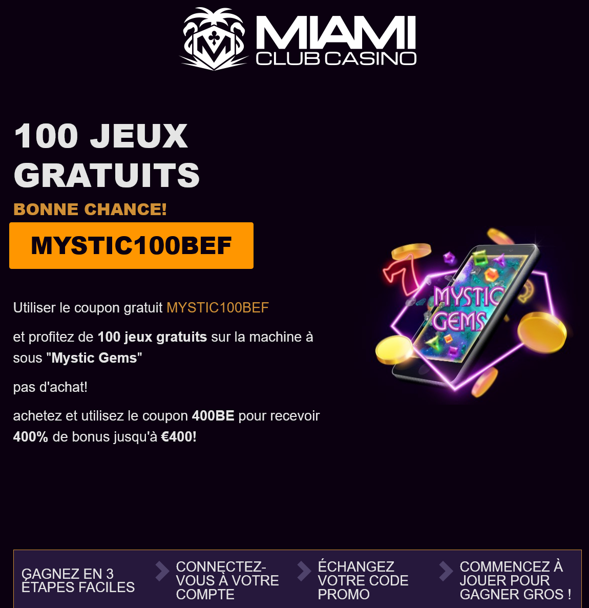 Miami
                                                          Club Casino
                                                          100 Free
                                                          Spins