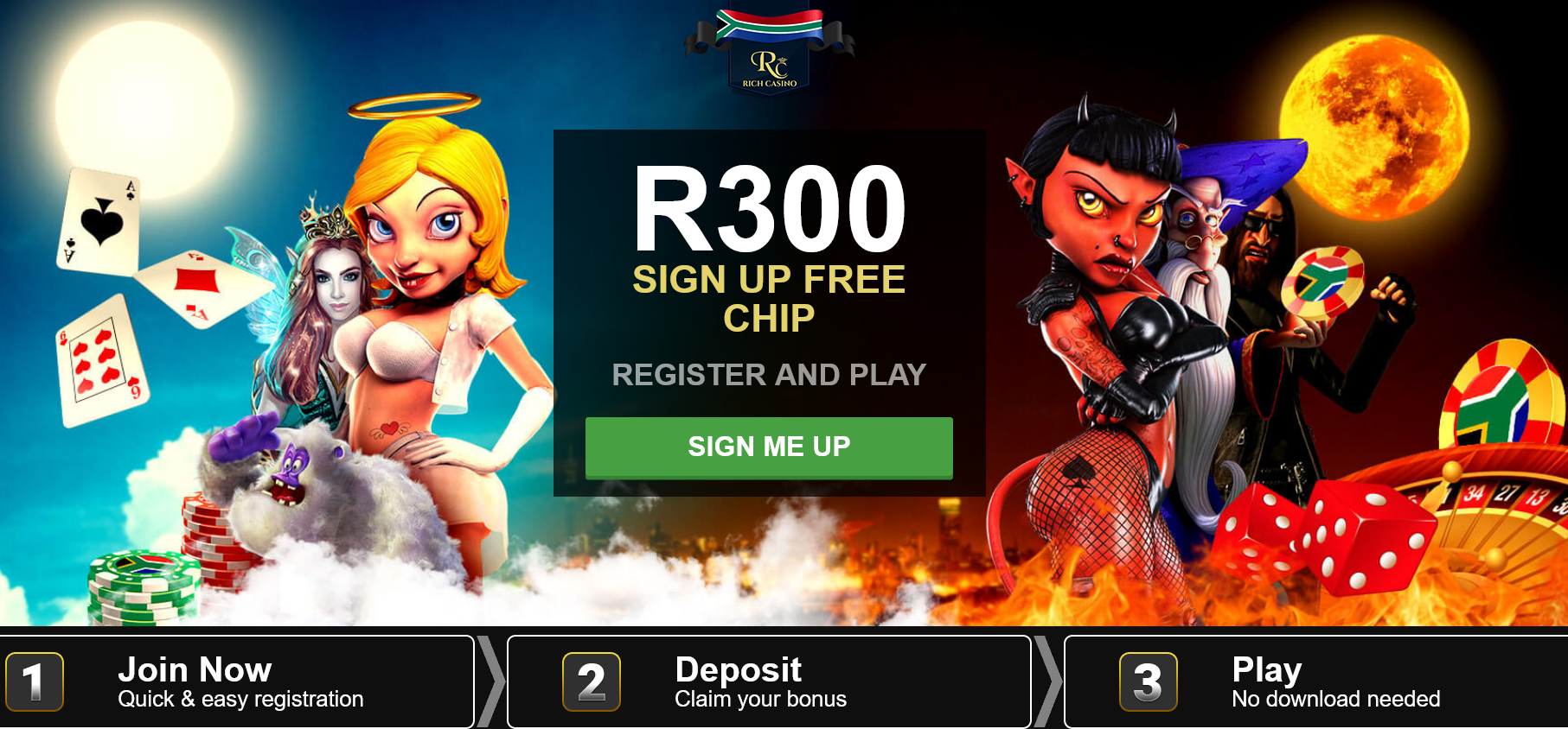 Rich Casino -R300 Sign UP Free CHIP